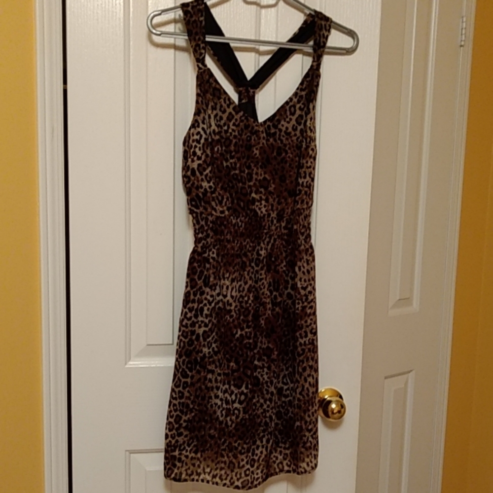 🆕 Leopard print chiffon dress - Dynamite Small